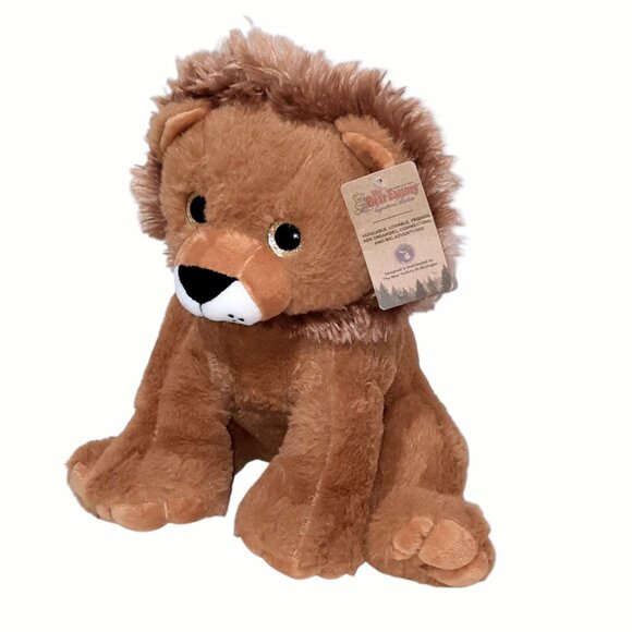 The Bear Factory Lion Gold Sparkle Eyes Plush Stuffed Toy 11" - Picture 1 of 8